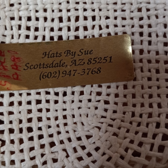 Womens Size Medium Gold Embellished Fedora Hat, by Hats by Sue, Scottsdale AZ. main image 4